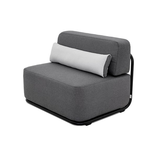 Tmavě šedý modul zahradní pohovky (středový díl) Straw – Sit Sit-image-3