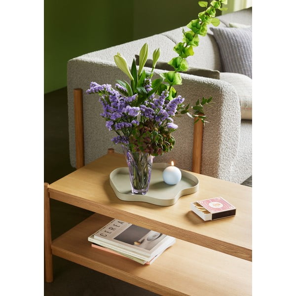 Fialová skleněná ručně vyrobená váza (výška 18 cm) Bloom – Hübsch-image-1