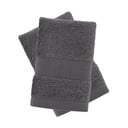 Tmavě šedé froté bavlněné ručníky v sadě 2 ks 30x30 cm Anti-Bacterial – Catherine Lansfield