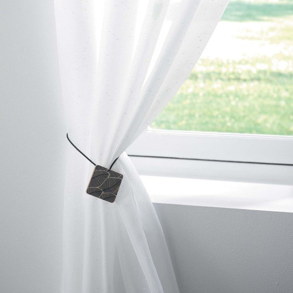 Spona na záclony Black leaf – douceur d'intérieur-image-1