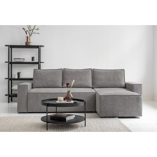 Světle šedá rozkládací rohová pohovka (variabilní) Brave Dave – Miuform-image-3