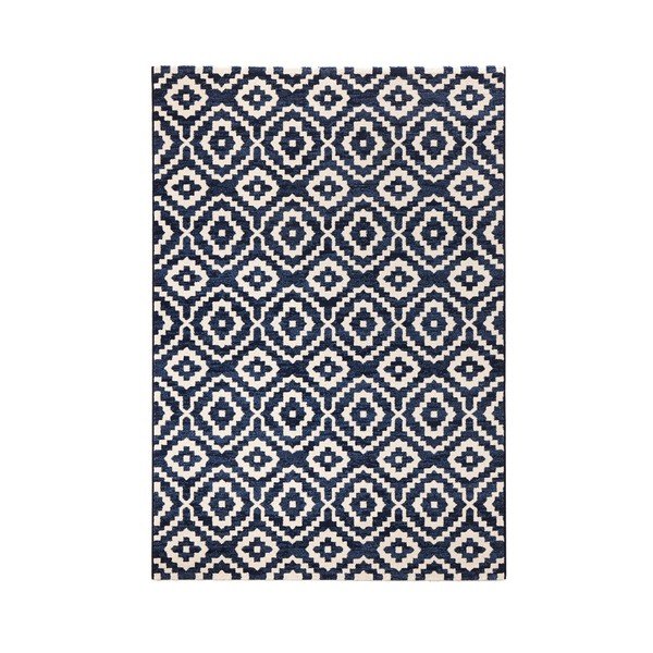 Modrý koberec Mint Rugs Diamond Ornamental, 80 x 150 cm