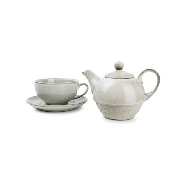 Zelená kameninová konvice na čaj 400 ml Artisan – Salt&Pepper-image-2