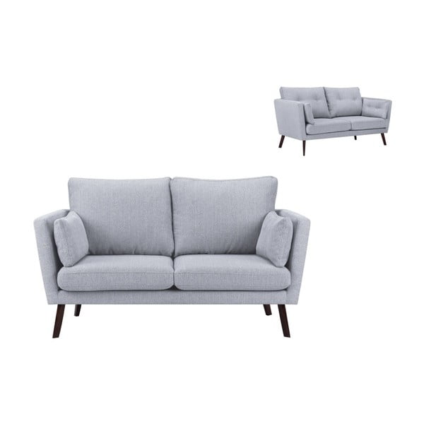 Světle šedá 2místná pohovka Mazzini Sofas Elena-image-1