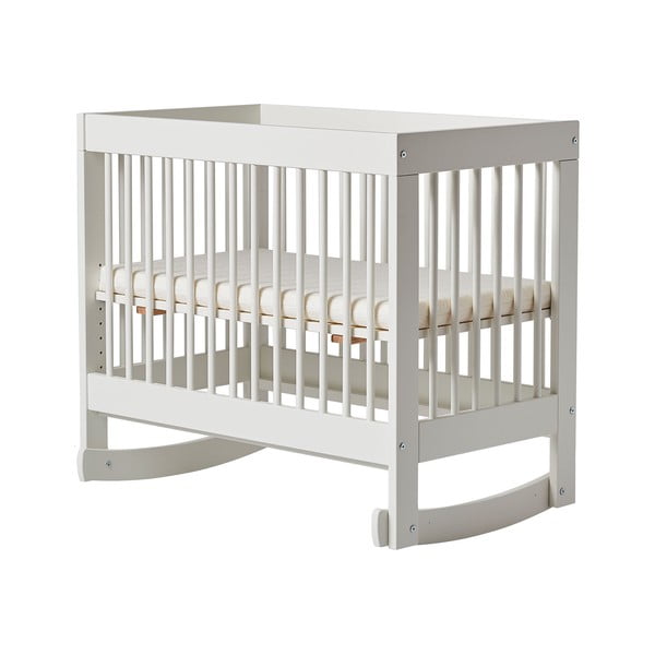 Bílá pojízdná dětská postýlka Pinio Basic, 89 x 45 cm-image-2