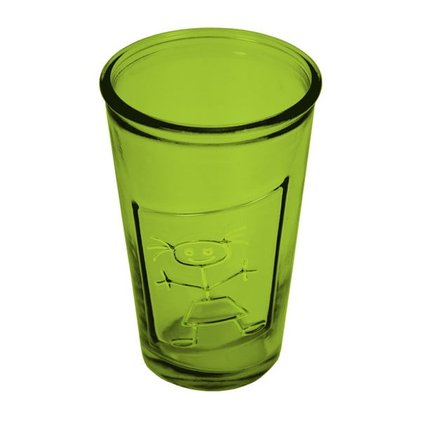 Zelená sklenice z recyklovaného skla Ego Dekor Afrodita, 300 ml