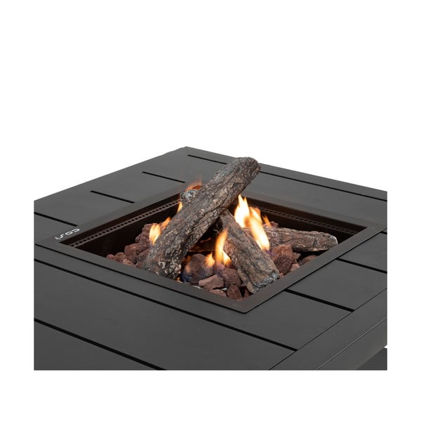Černý zahradní stůl s ohništěm COSI Cosiflow, 120 x 80 cm-image-1