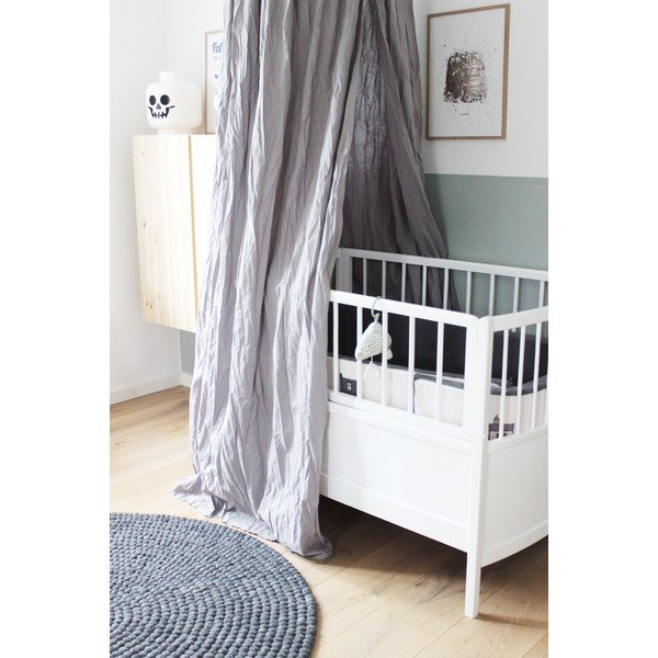 Světle šedý kuličkový vlněný koberec Wooldot Ball Rugs, ⌀ 120 cm-image-4