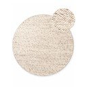 Béžový/v přírodní barvě ručně tkaný vlněný kulatý koberec ø 200 cm Lyon Beans – Elle Decoration
