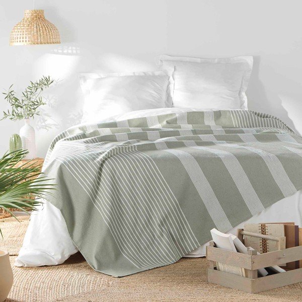 Zelený přehoz 220x240 cm Adele – douceur d'intérieur-image-1