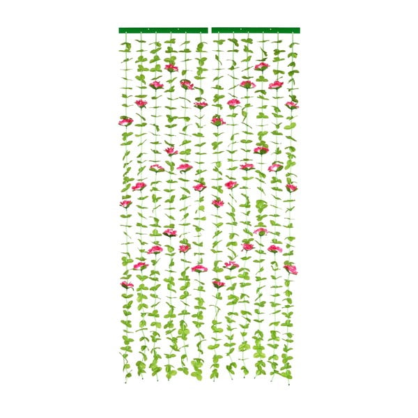 Červený/zelený závěs do dveří 90x190 cm Roses – Maximex