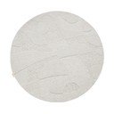 Světle šedý vlněný kulatý koberec ø 200 cm Morphic Botanica – Agnella