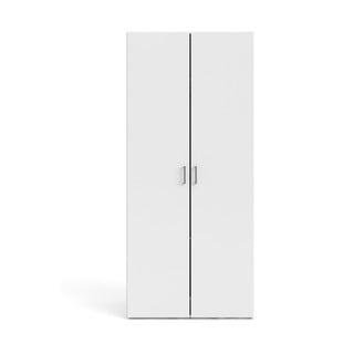 Bílá šatní skříň 78x175 cm Space – Tvilum