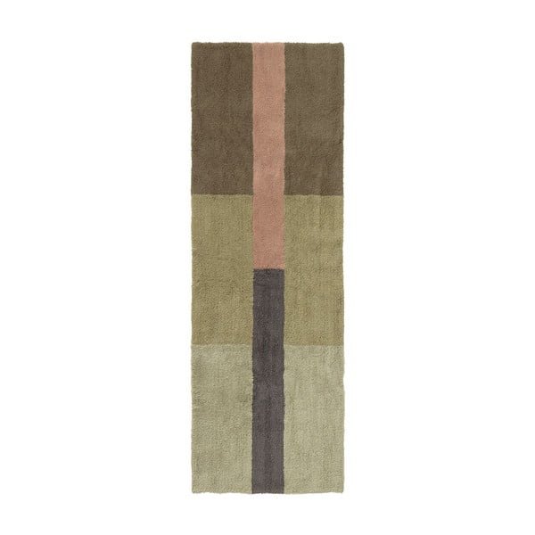 Ručně tkaný vlněný běhoun 80x230 cm Chroma Dusty Pink – Lorena Canals