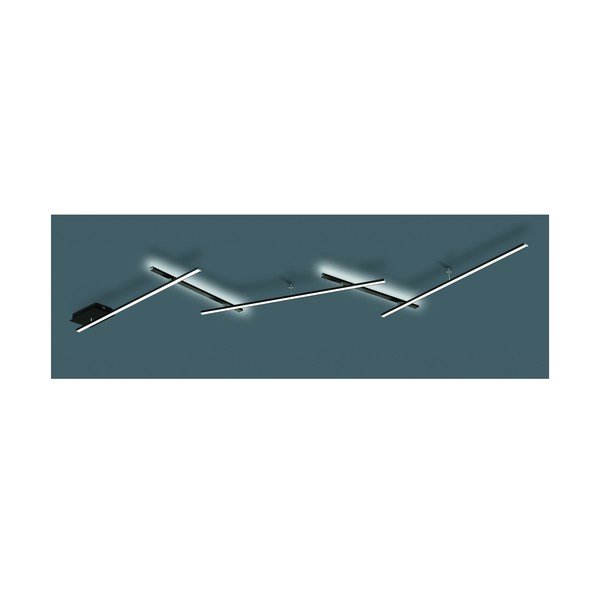 Matně černé LED stmívatelné stropní svítidlo 50x245 cm Indira – Trio-image-3