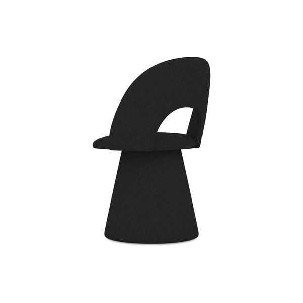 Černé čalouněné jídelní křeslo Kalo – Makamii-image-4