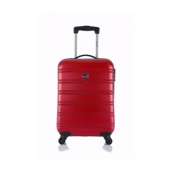 Červený příruční kufr na kolečkách Bluestar Bilbao, 35 l