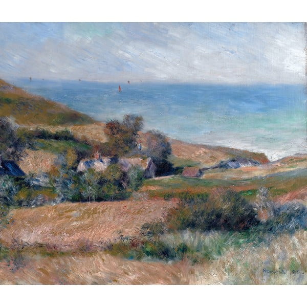 Reprodukce obrazu Auguste Renoir - View of the Seacoast near Wargemont in Normandy, 70 x 60 cm