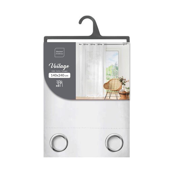 Bílá voálová záclona 140x240 cm Lissea – douceur d'intérieur-image-4