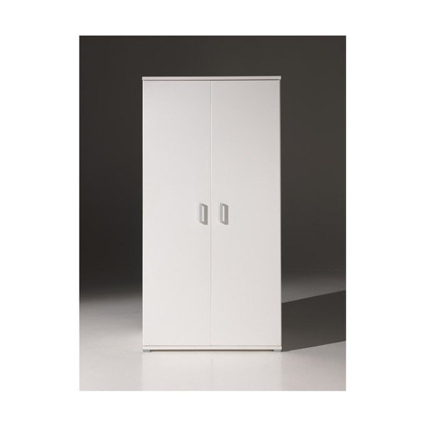 Bílá šatní skříň Vipack Milan, šířka 105 cm-image-1