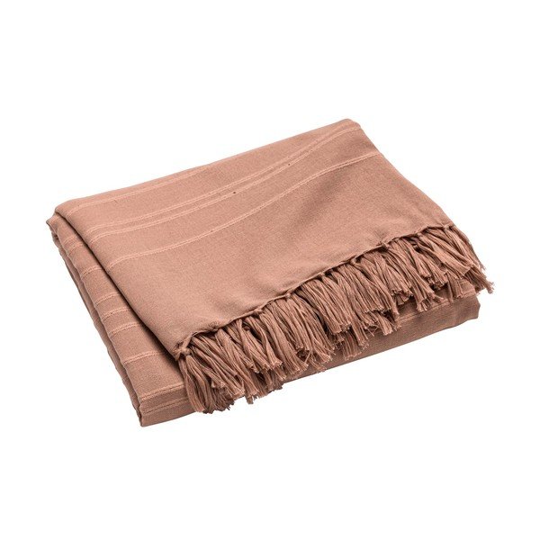 Bavlněný přehoz v terakotové barvě 125x150 cm Lilia – douceur d'intérieur