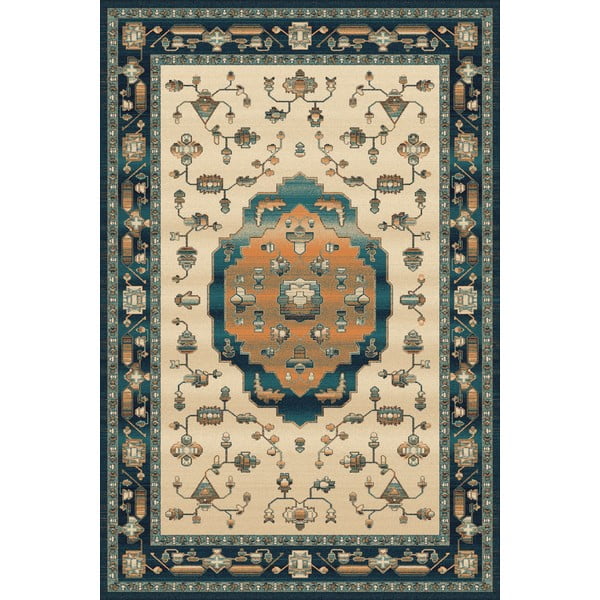 Béžovo-zelený vlněný koberec 200x300 cm Tonati – Agnella