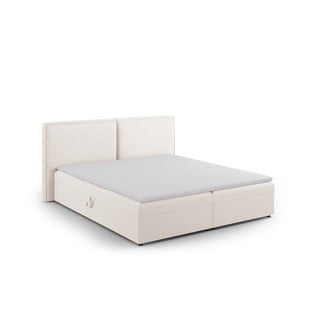 Krémová boxspring postel s úložným prostorem 180x200 cm Arendal – Cosmopolitan Design