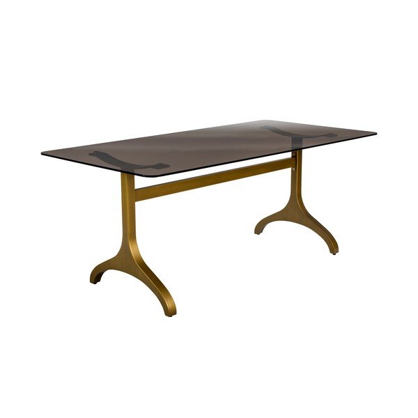 Jídelní stůl se skleněnou deskou Dutchbone Sansa, 180 x 90 cm-image-3