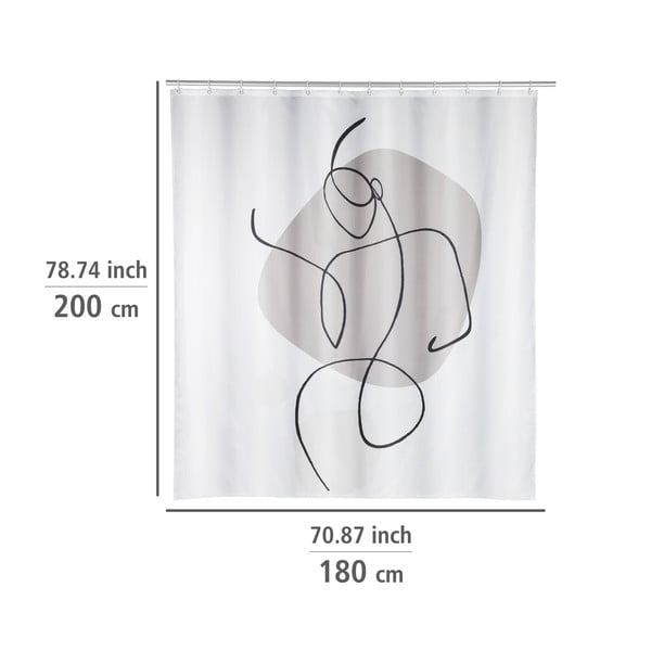 Sprchový závěs 180x200 cm Ladyline – Wenko-image-1