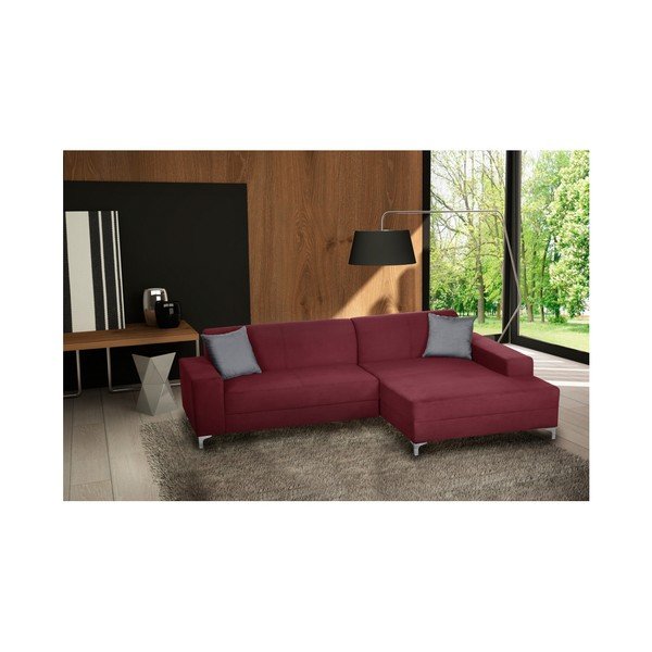 Červená pohovka Florenzzi Bellini, pravý roh-image-2
