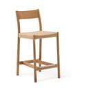 Barová židle z dubového dřeva v přírodní barvě (výška sedáku 65 cm) Yalia – Kave Home
