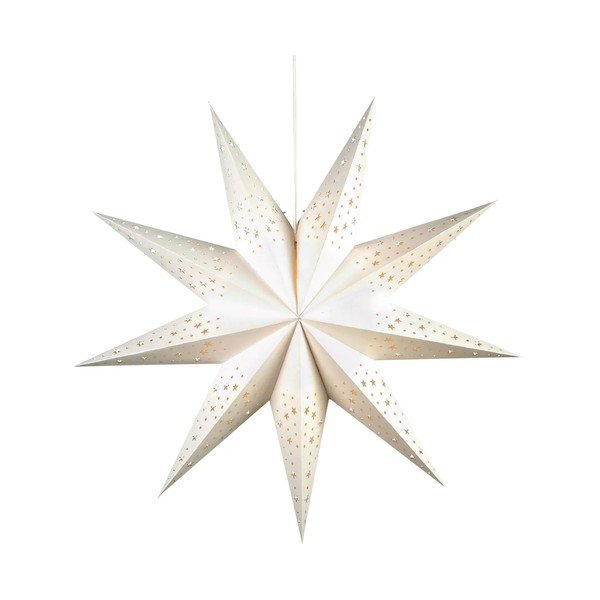 Bílá světelná dekorace s vánočním motivem ø 75 cm Solvalla – Markslöjd