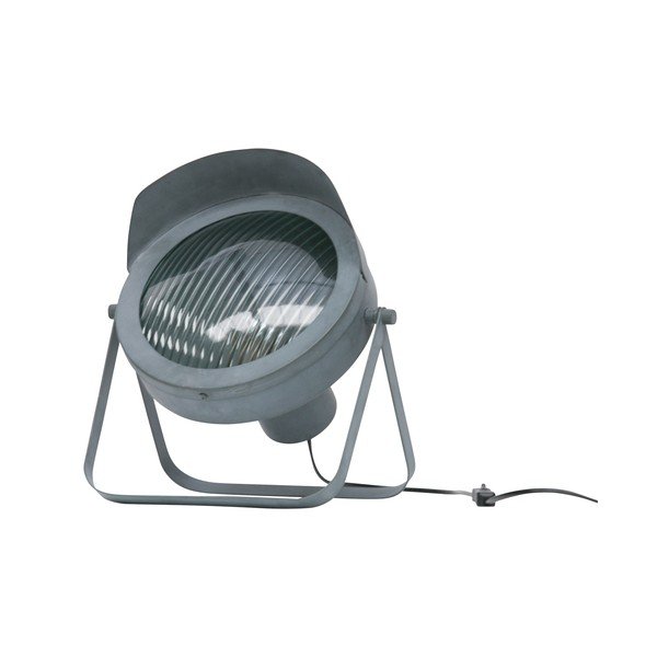 Šedá stolní lampa WOOOD Lester