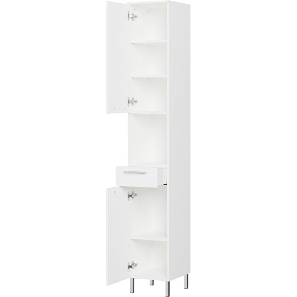 Bílá vysoká koupelnová skříňka 30x190 cm Arvada – Germania-image-1