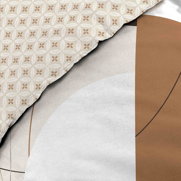 Bílé/béžové bavlněné povlečení na dvoulůžko/prodloužené 240x220 cm Natacha – douceur d'intérieur-image-2