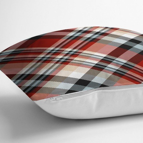 Červený dekorativní povlak na polštář Minimalist Cushion Covers Flannel, 35 x 55 cm-image-1