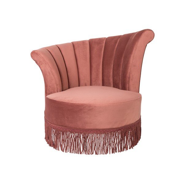 Růžové křeslo Dutchbone Flarir-image-2