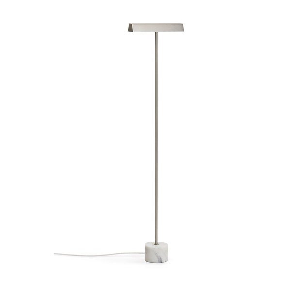 Stojací lampa ve stříbrné barvě (výška 121 cm) Lynor – Kave Home