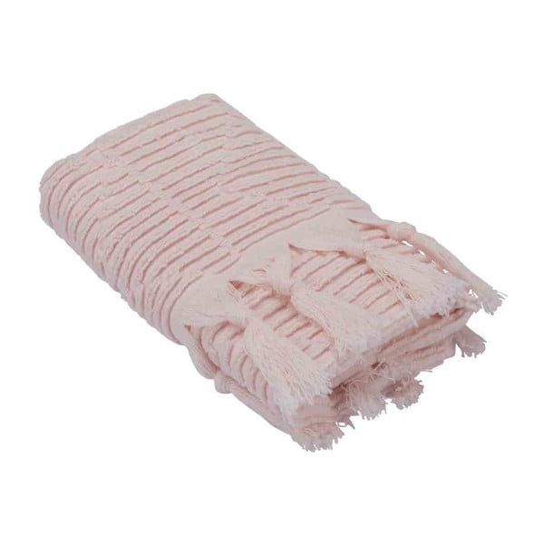 Růžový bavlněný ručník Bella Maison Taraxacum, 50 x 90 cm
