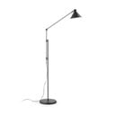 Černá stojací lampa s kovovým stínidlem (výška 220 cm) Dione – Kave Home