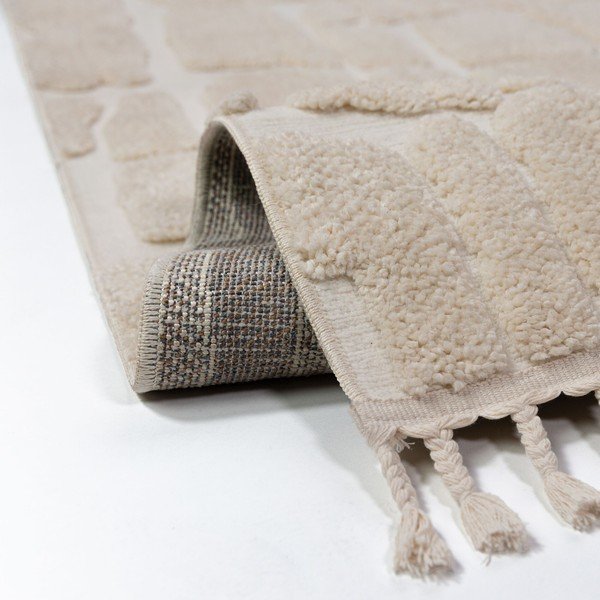 Krémový koberec 200x300 cm Esra Cobbled – Flair Rugs-image-4