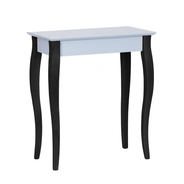 Světle šedý konzolový stolek s černými nohami Ragaba Lilo, šířka 65 cm