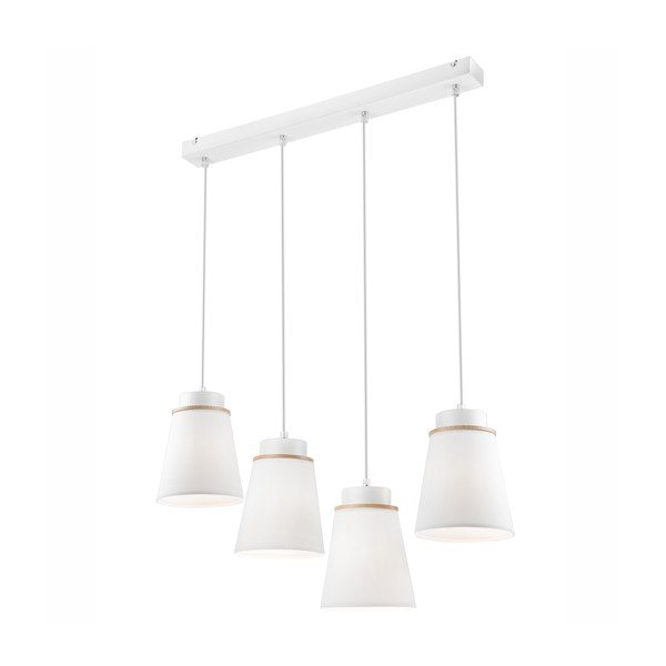 Bílé závěsné svítidlo - LAMKUR