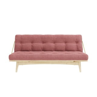Růžová manšestrová rozkládací pohovka 190 cm Folk – Karup Design