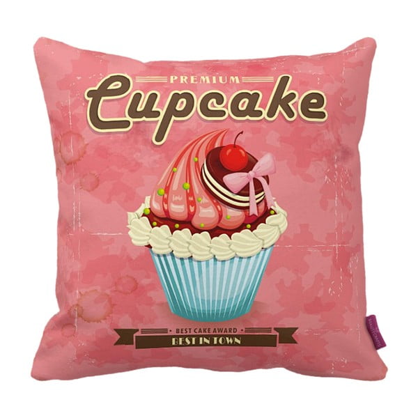 Polštář Pink Cupcake, 43x43 cm
