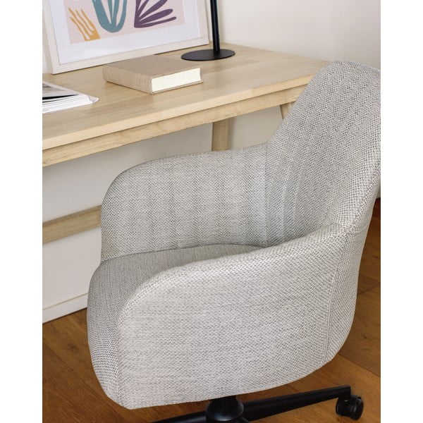 Světle šedá kancelářské židle Kave Home Madina-image-3