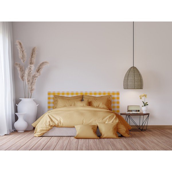 Žluté čalouněné čelo postele 165x52 cm Billie – Really Nice Things-image-3
