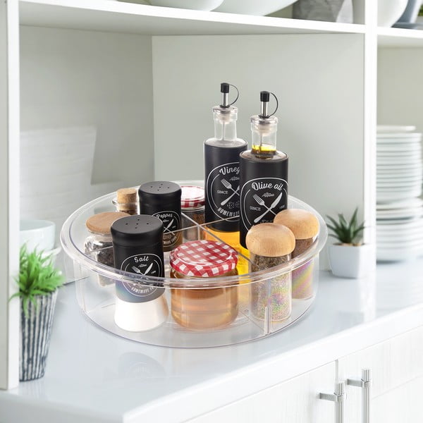 Otočný plastový organizér na kořenky ø 30 cm – Orion-image-1