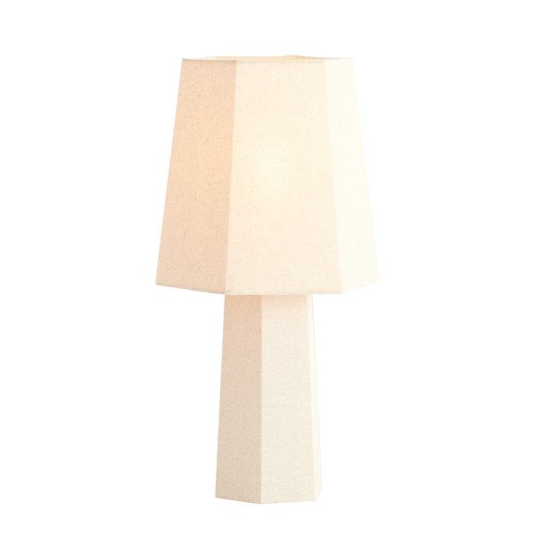 Krémová stolní lampa s textilním stínidlem (výška 50 cm) Musabo – Light & Living-image-1