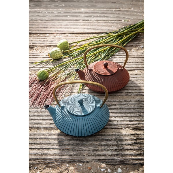 Modrá litinová konvice na čaj 1,1 l Linhai – Bredemeijer-image-4